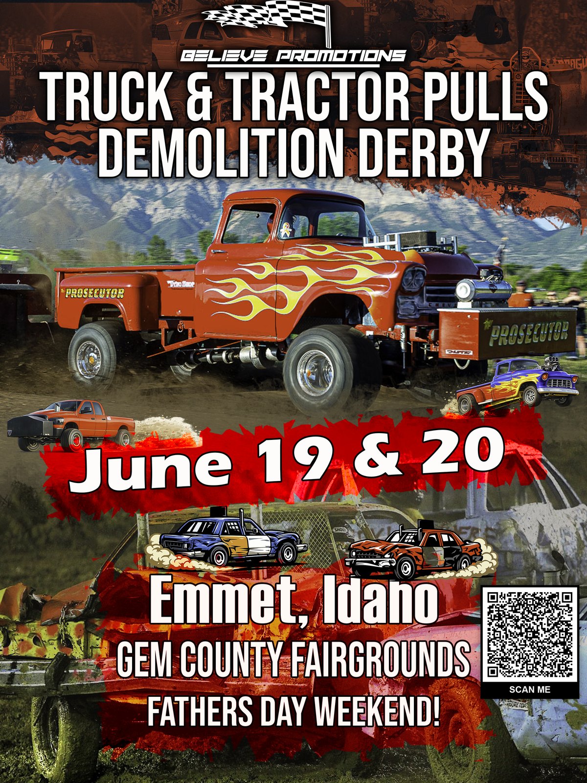 Truck and tractor pulls / derby flyer