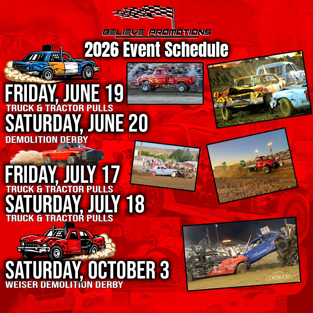 Event schedule social graphic designed by Troy Lee